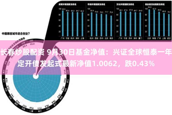 长春炒股配资 9月30日基金净值：兴证全球恒泰一年定开债发起式最新净值1.0062，跌0.43%