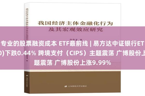 专业的股票融资成本 ETF最前线 | 易方达中证银行ETF(516310)下跌0.44% 跨境支付（CIPS）主题震荡 广博股份上涨9.99%