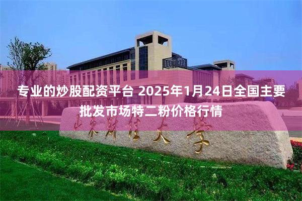 专业的炒股配资平台 2025年1月24日全国主要批发市场特二粉价格行情